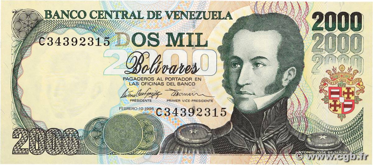 2000 Bolivares VENEZUELA  1998 P.077c NEUF