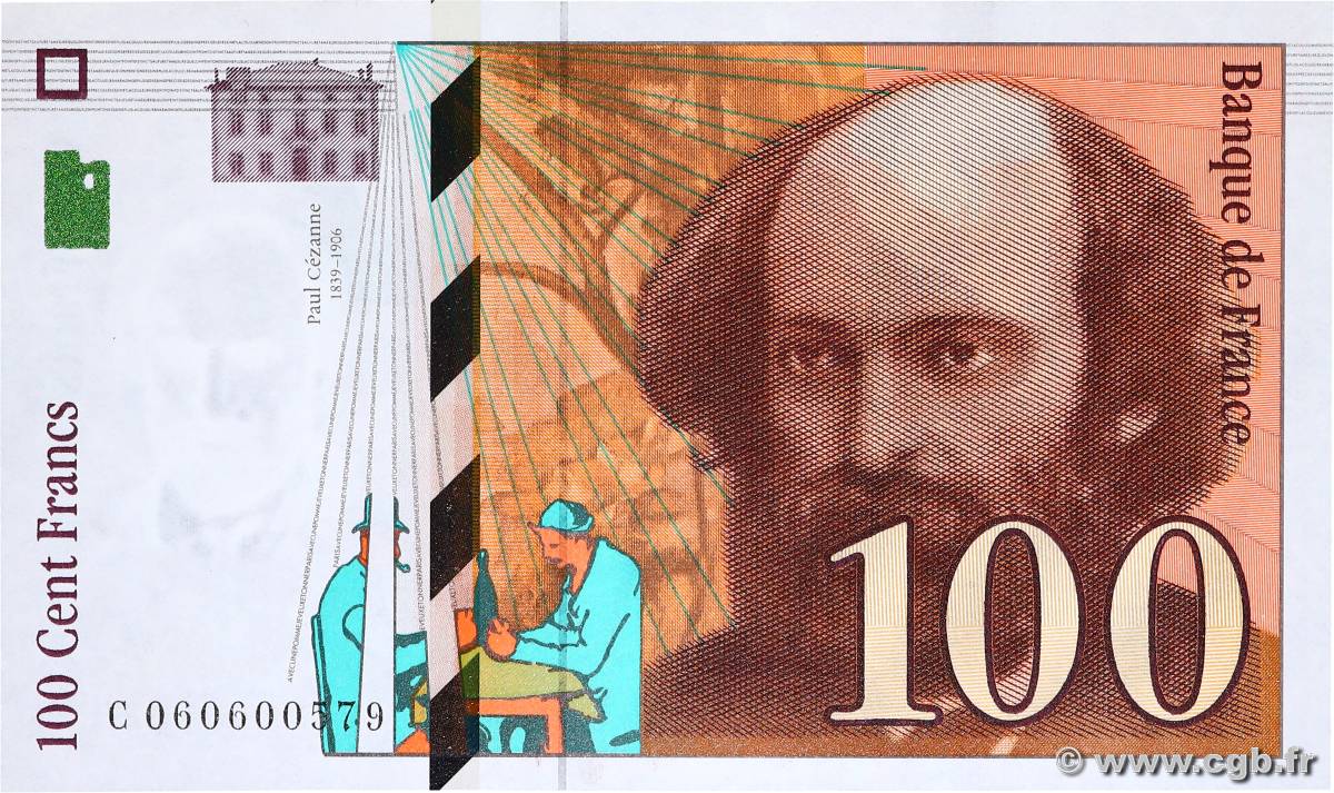 100 Francs CÉZANNE FRANCE  1998 F.74.02 UNC