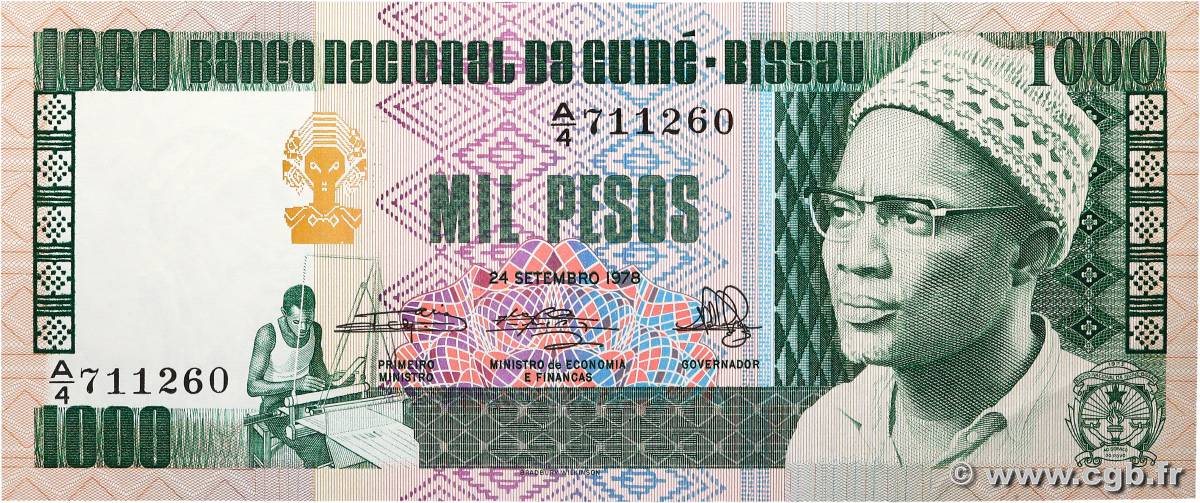 1000 Pesos GUINEA-BISSAU  1978 P.08b UNC-