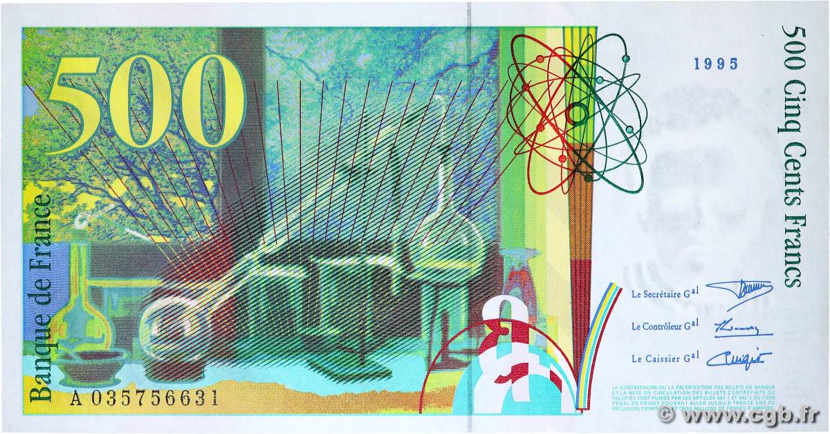 Billet De 500 Francs Pierre Et Marie Curie (1995) - France B031035017