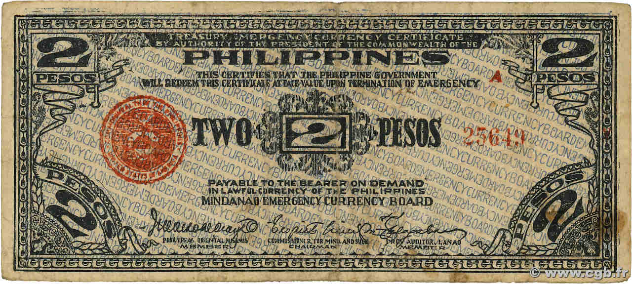 2 Pesos FILIPINAS  1942 PS.471 BC