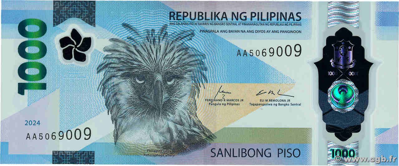 1000 Pesos PHILIPPINES  2024 P.241 UNC