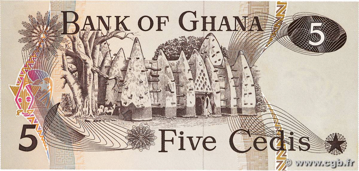 5 Cedis GHANA 1977 P.15b 536562 Banknotes