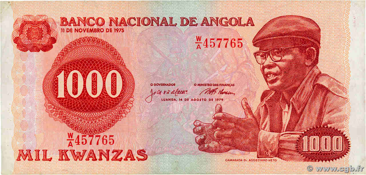 1000 Kwanzas ANGOLA  1979 P.117 pr.SUP
