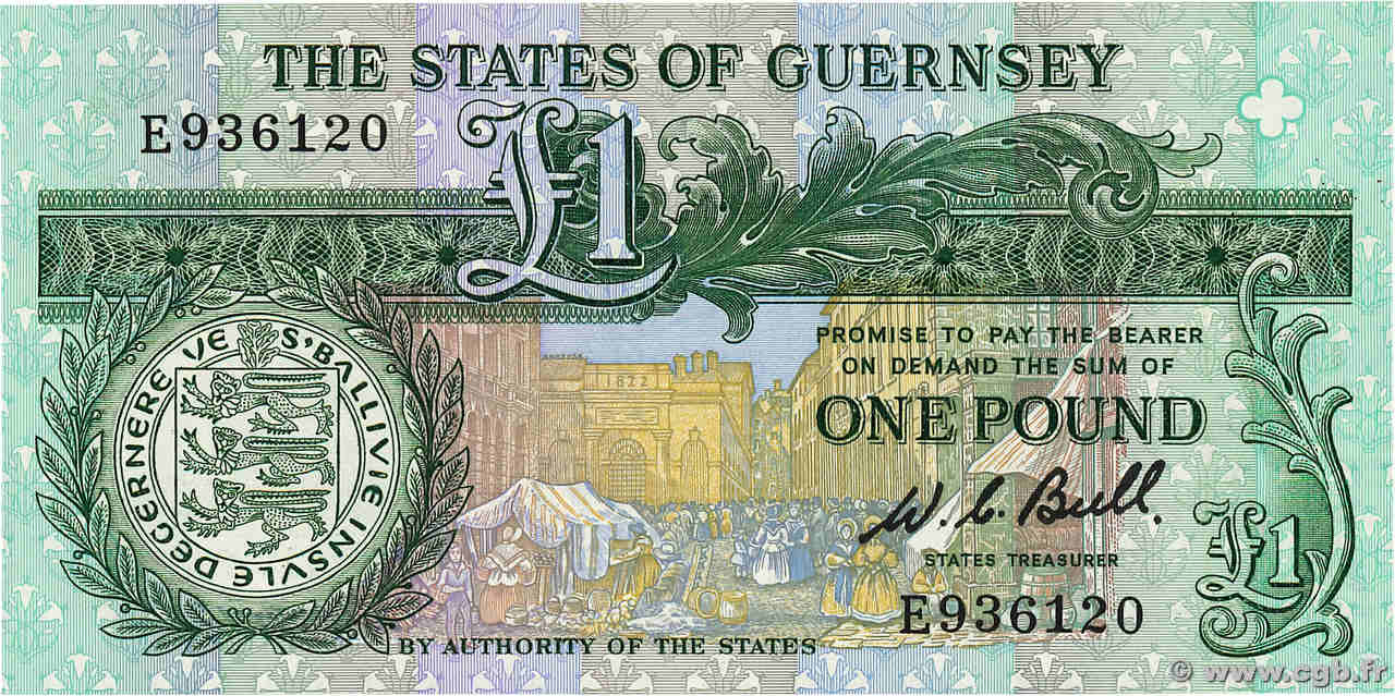 1 Pound GUERNSEY  1980 P.48a UNC-