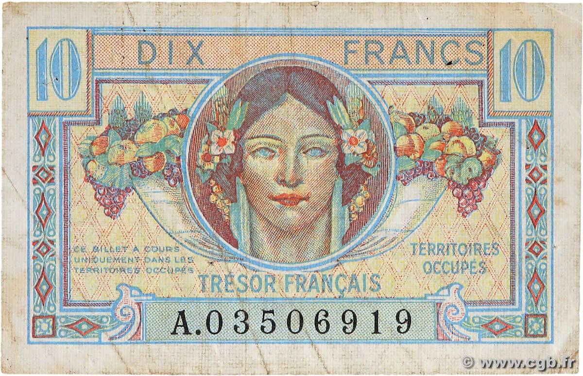 10 Francs TRÉSOR FRANÇAIS FRANCE  1947 VF.30.01 F