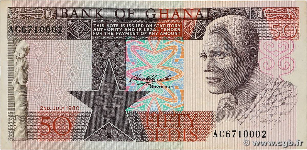 50 Cedis GHANA  1980 P.22b TTB