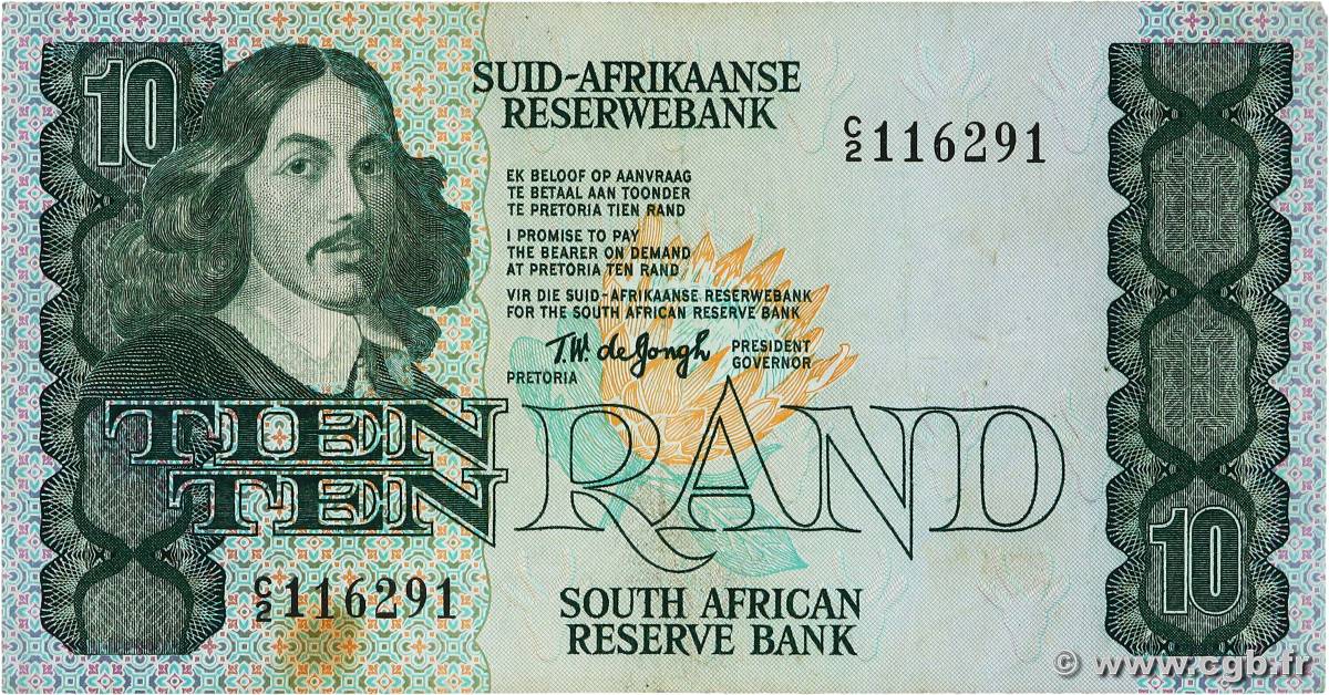 10 Rand SOUTH AFRICA  1978 P.120a VF