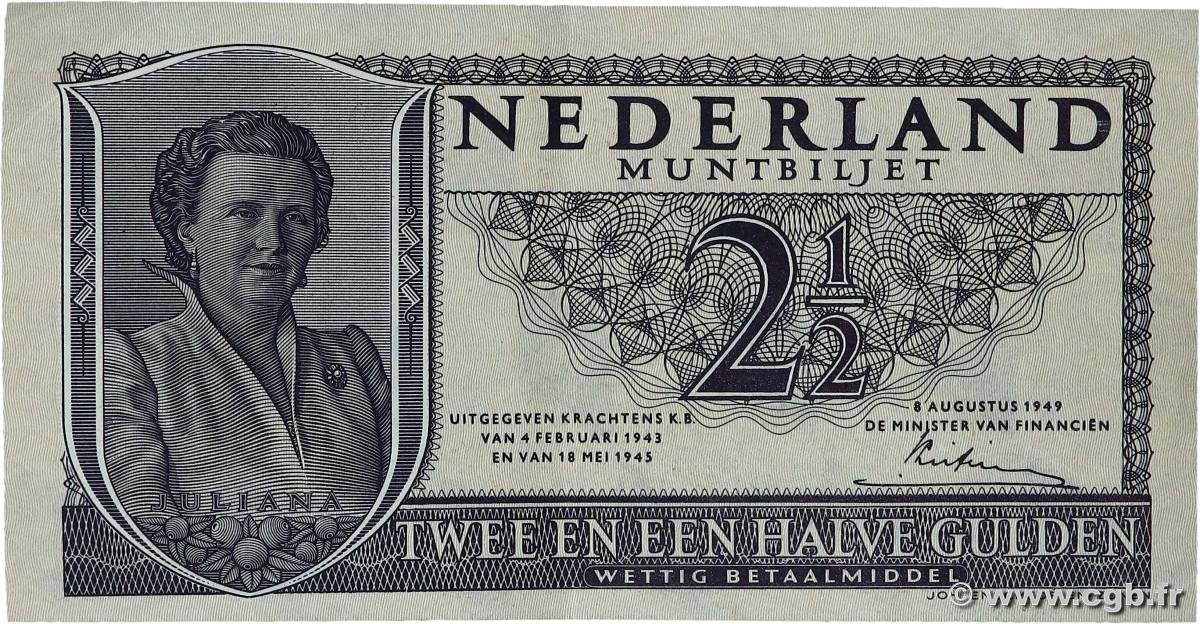 2,5 Gulden NIEDERLANDE  1949 p.073 fVZ