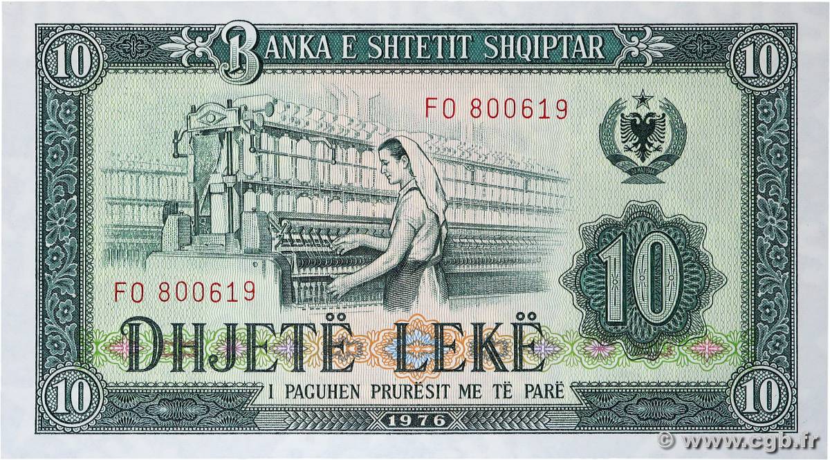 10 Lekë ALBANIEN  1976 P.43a ST