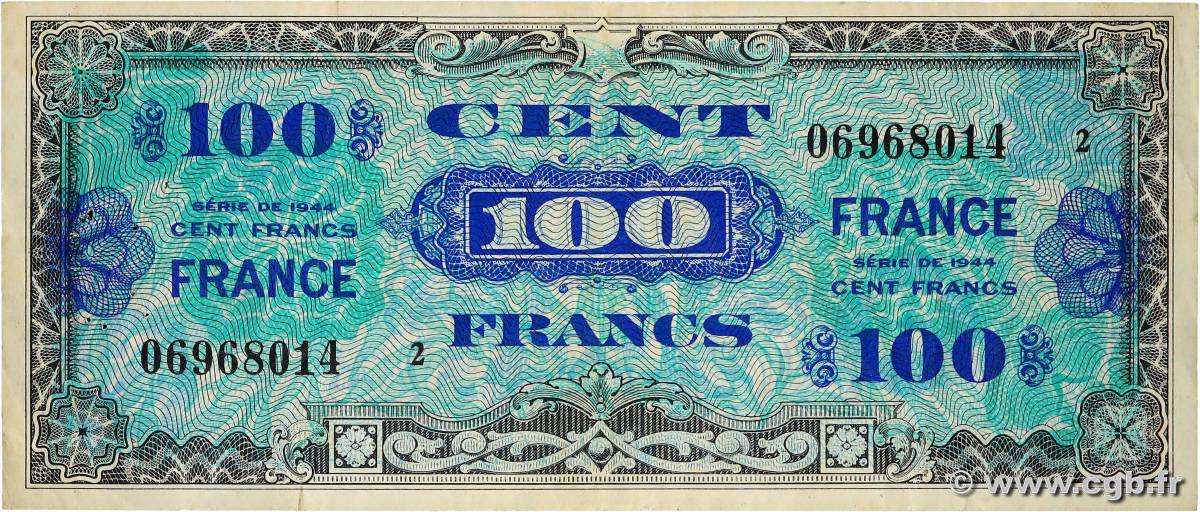 100 Francs FRANCE FRANCE  1945 VF.25.02 pr.TTB