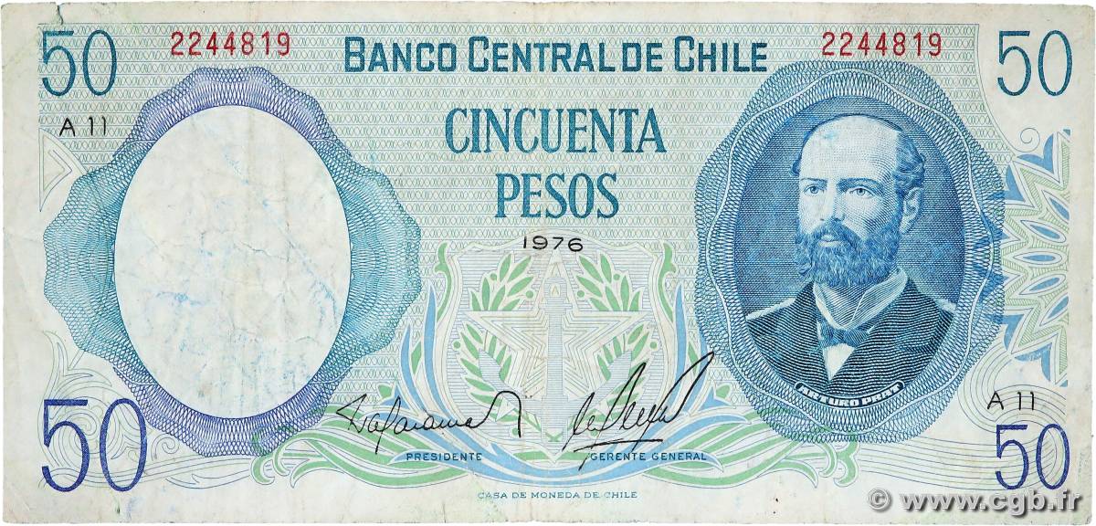 50 Pesos CHILE
  1976 P.151a S