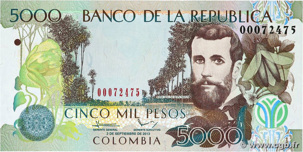 5000 Pesos COLOMBIE  2013 P.452o NEUF