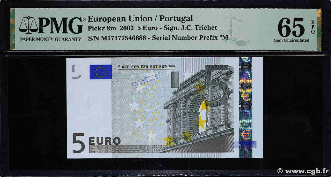 5 Euro EUROPA  2002 P.08m UNC