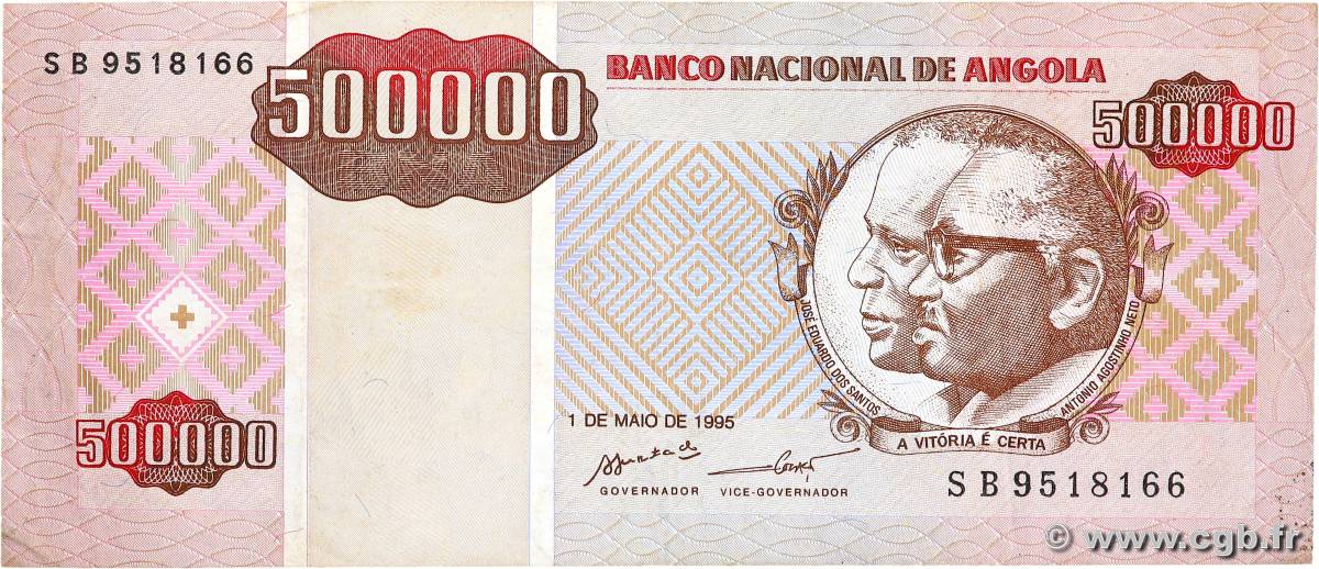 500000 Kwanzas Reajustados ANGOLA  1995 P.140 F+