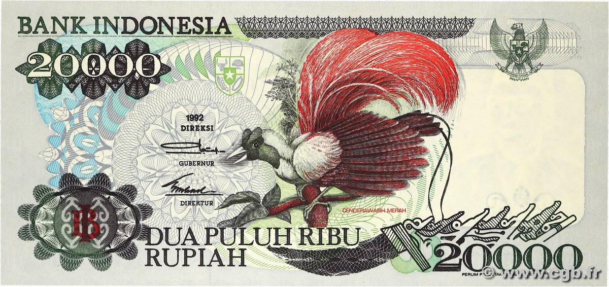 20000 Rupiah INDONÉSIE  1993 P.132b pr.NEUF