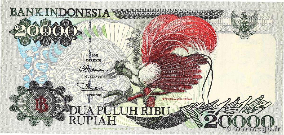 20000 Rupiah INDONÉSIE  1996 P.135b pr.NEUF