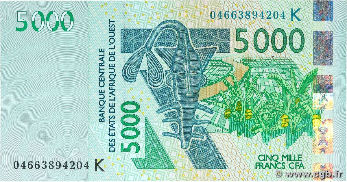 5000 Francs ÉTATS DE L AFRIQUE DE L OUEST  2004 P.717Kb TTB+