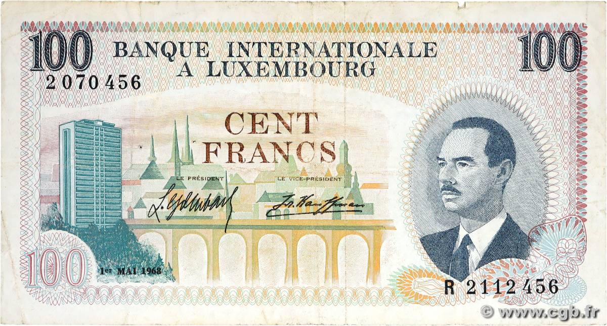 100 Francs LUXEMBOURG  1968 P.14a F