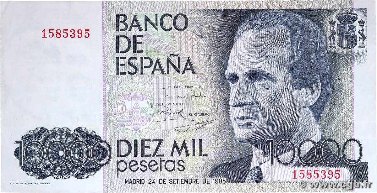 10000 Pesetas SPAIN  1985 P.161 VF+