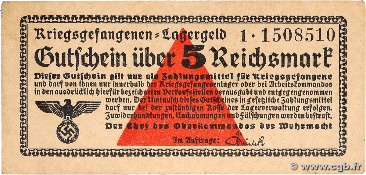 5 Reichsmark ALLEMAGNE  1939 R.520 pr.SUP