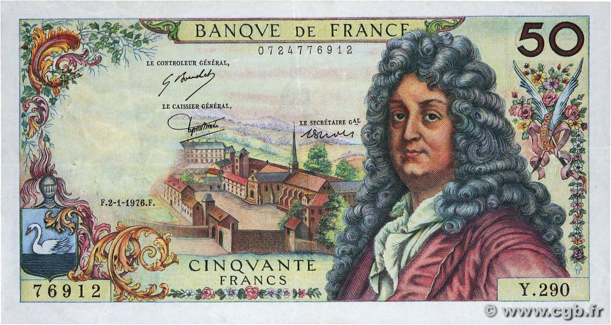 50 Francs RACINE FRANCE  1976 F.64.32 TTB