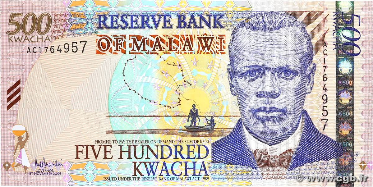 500 Kwacha MALAWI  2005 P.56a FDC