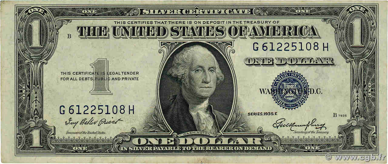 1 Dollar ÉTATS-UNIS D AMÉRIQUE  1935 P.416D2e TB