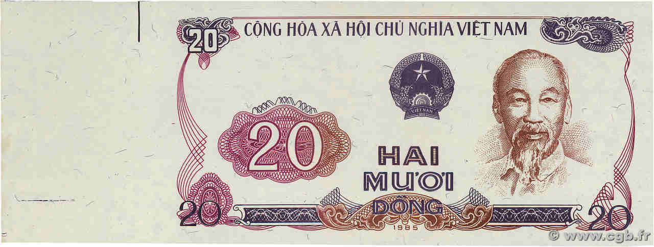 20 Dong Épreuve VIET NAM   1985 P.094p NEUF