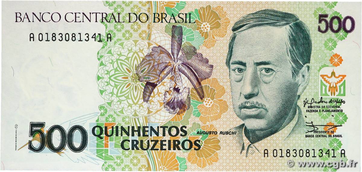 500 Cruzeiros BRÉSIL  1990 P.230 NEUF