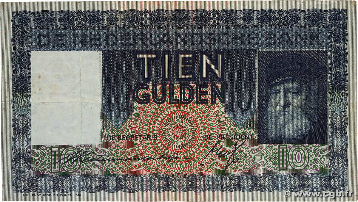 10 Gulden PAYS-BAS  1939 P.049 TB+