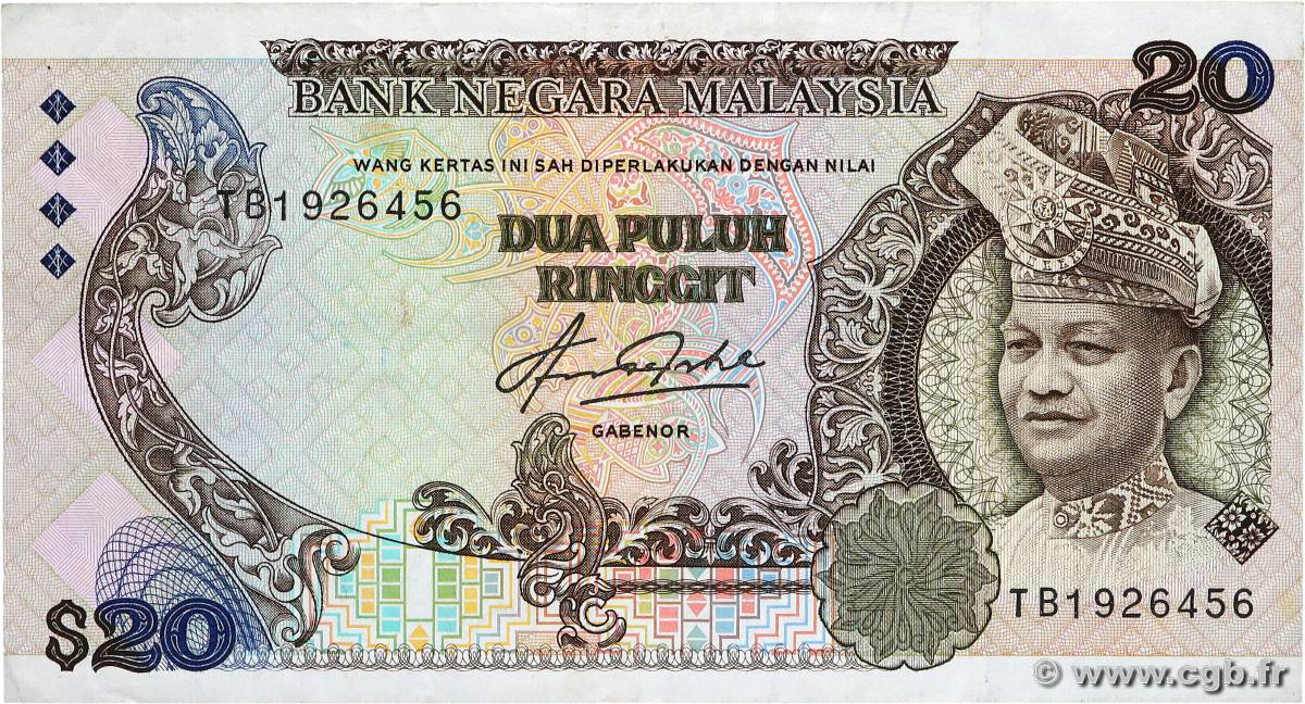 20 Ringgit MALAYSIA  1982 P.19A au P.22 VF