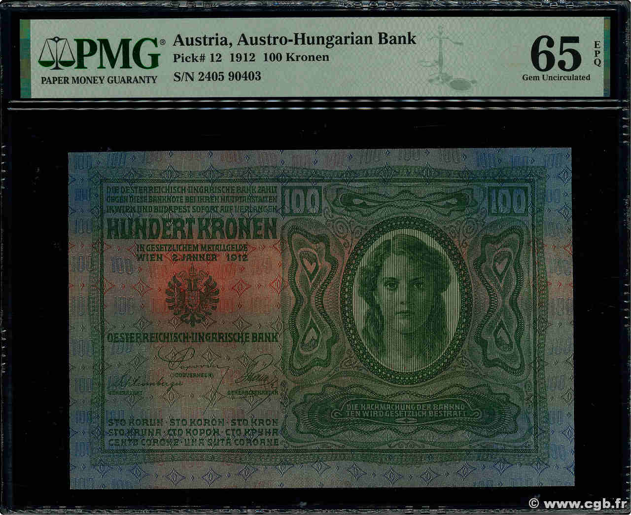 100 Kronen ÖSTERREICH  1912 P.012 ST