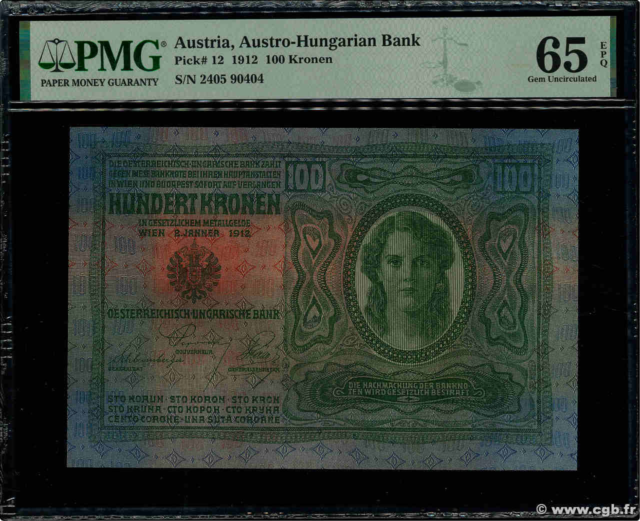 100 Kronen ÖSTERREICH  1912 P.012 ST