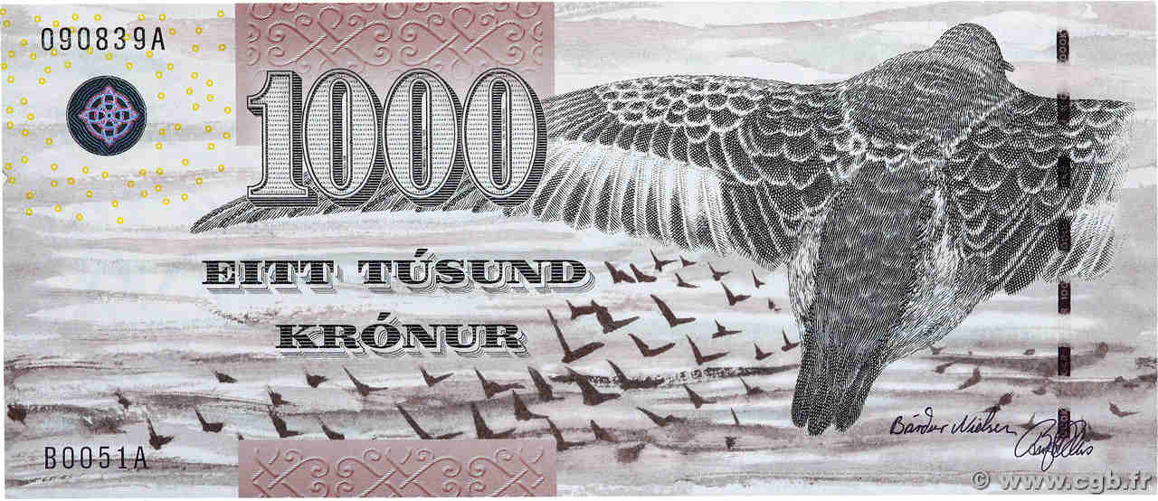 1000 Kronur FAROE ISLANDS  2005 P.28 UNC