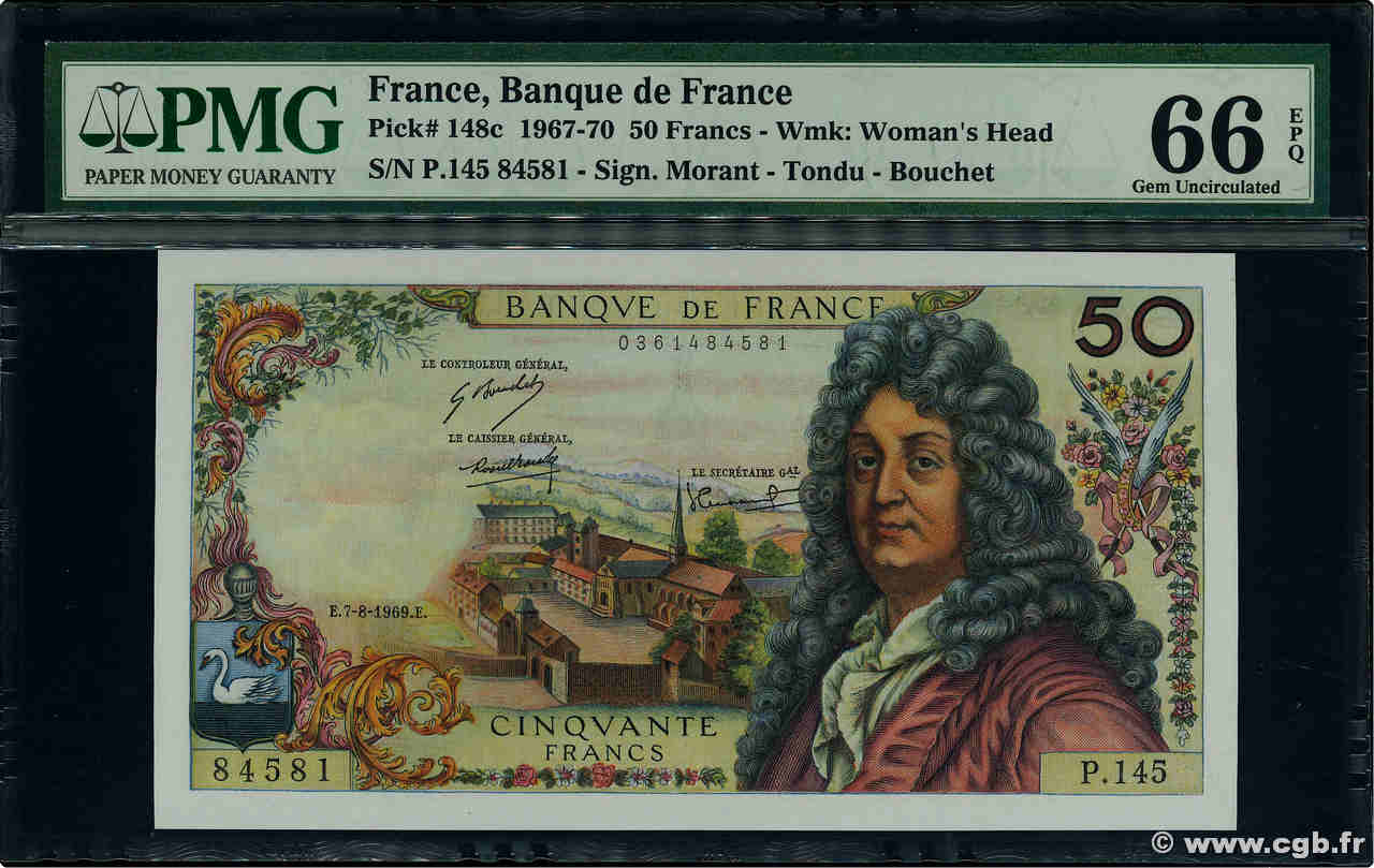 50 Francs RACINE FRANCE  1969 F.64.14 NEUF