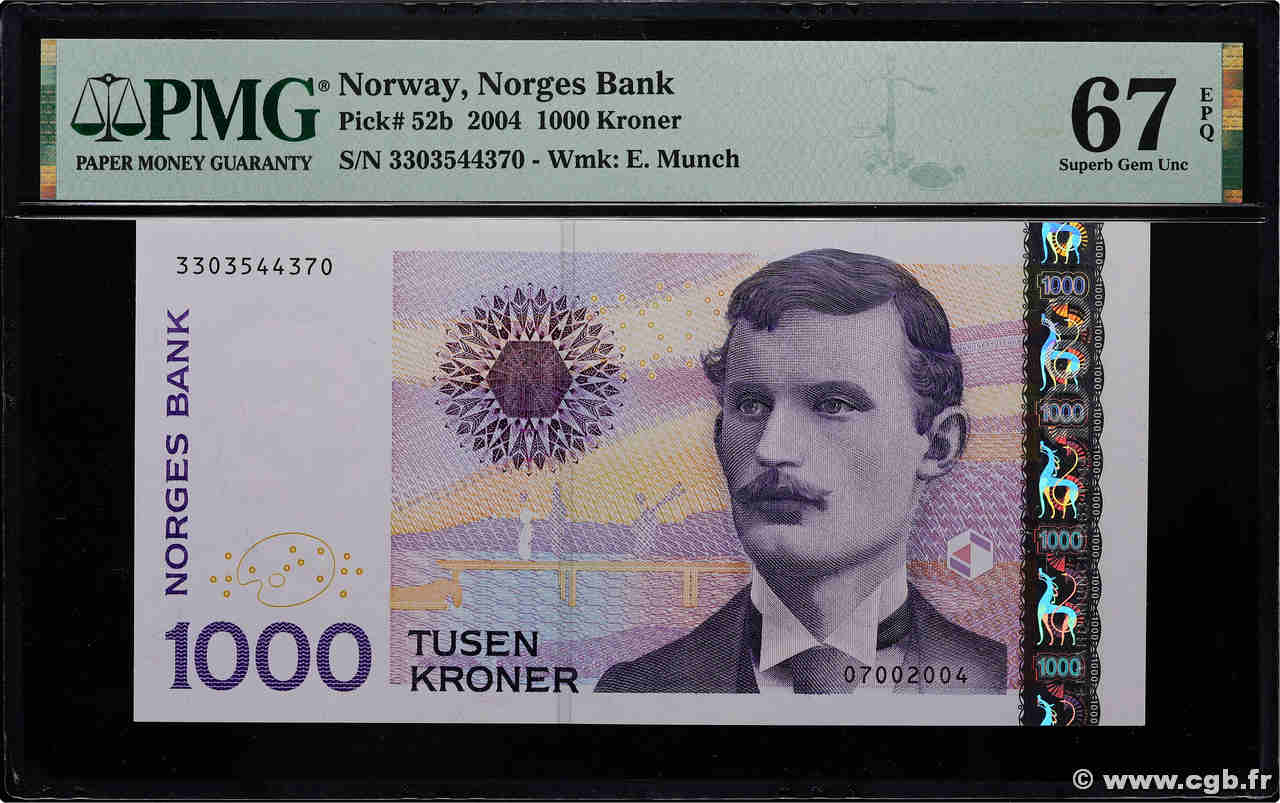 1000 Kroner NORVÈGE  2004 P.52b UNC