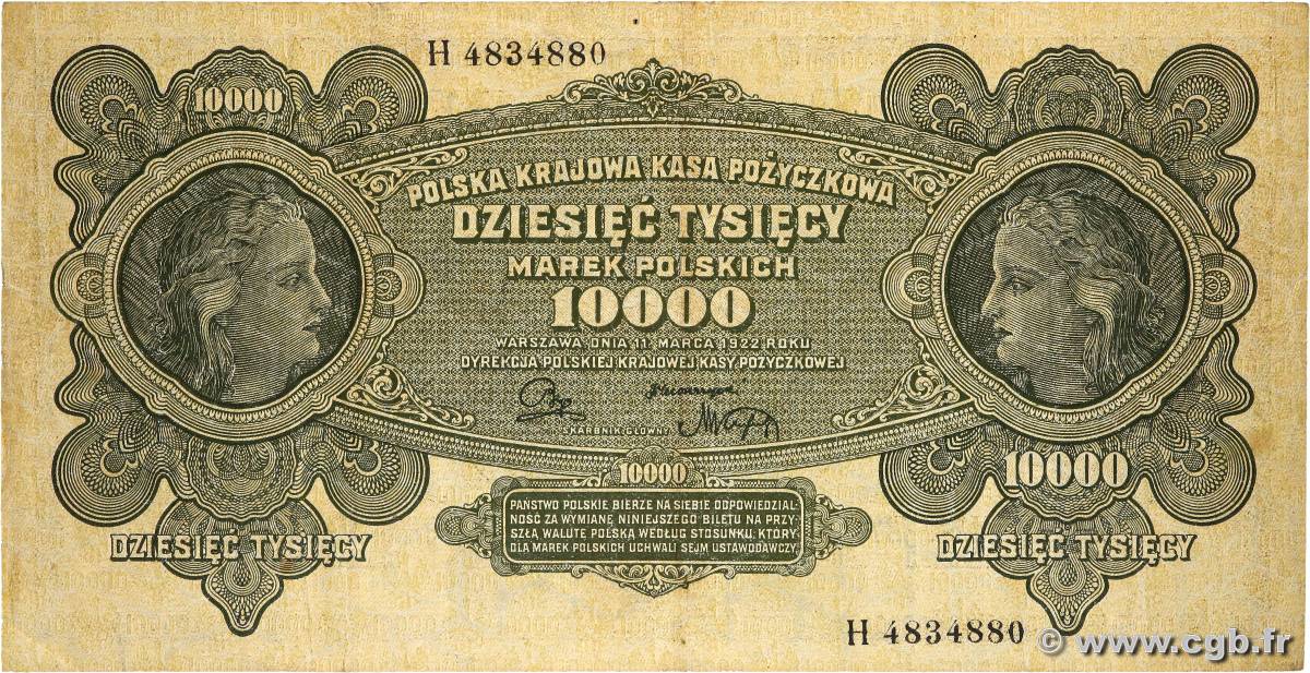10000 Marek POLOGNE  1922 P.032 TB+