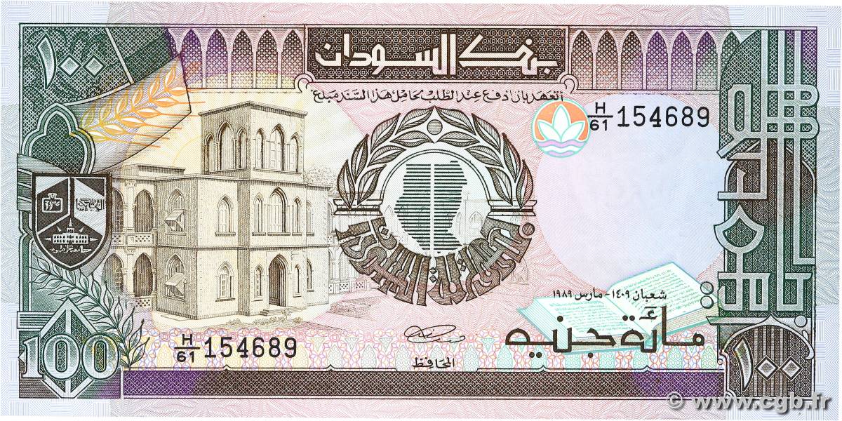 100 Pounds SOUDAN  1989 P.44b pr.NEUF