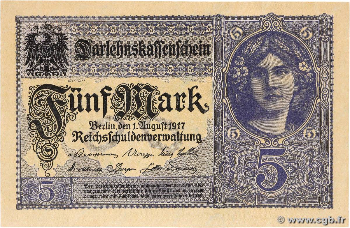 5 Mark ALLEMAGNE  1917 P.056b pr.NEUF