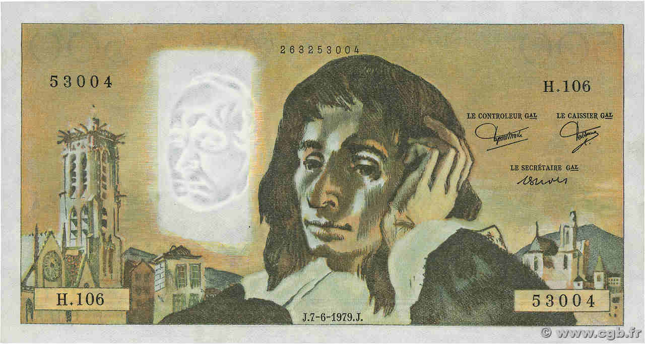 500 Francs PASCAL Fauté FRANCE  1979 F.71.20 NEUF