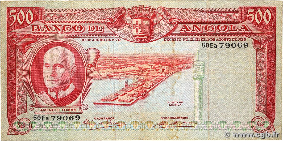 500 Escudos ANGOLA  1970 P.097 F