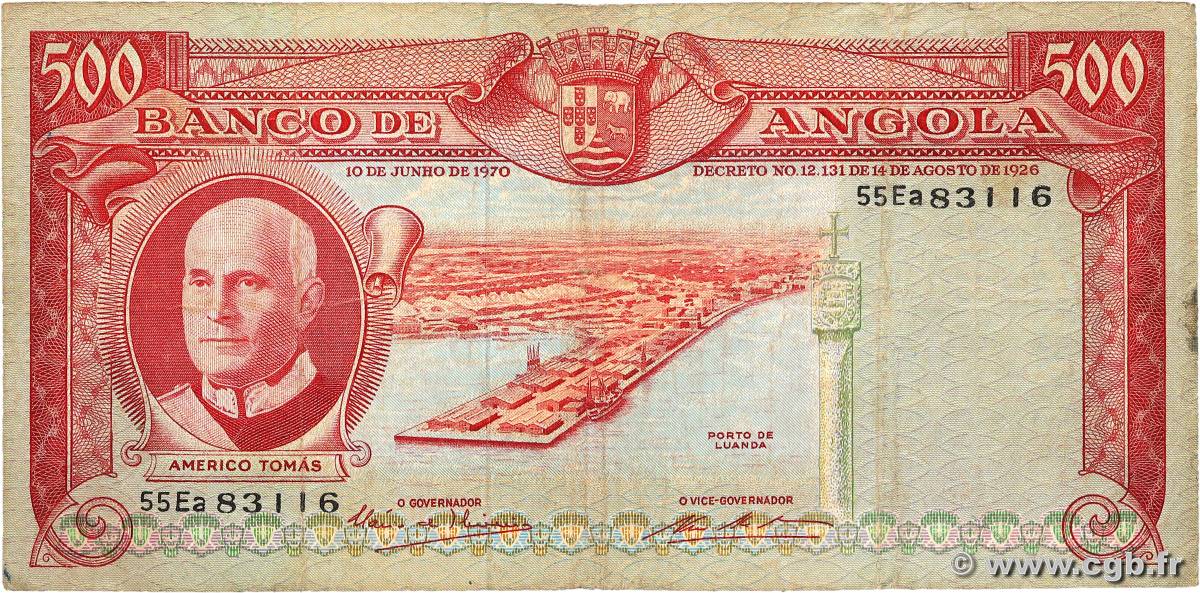 500 Escudos ANGOLA  1970 P.097 F-