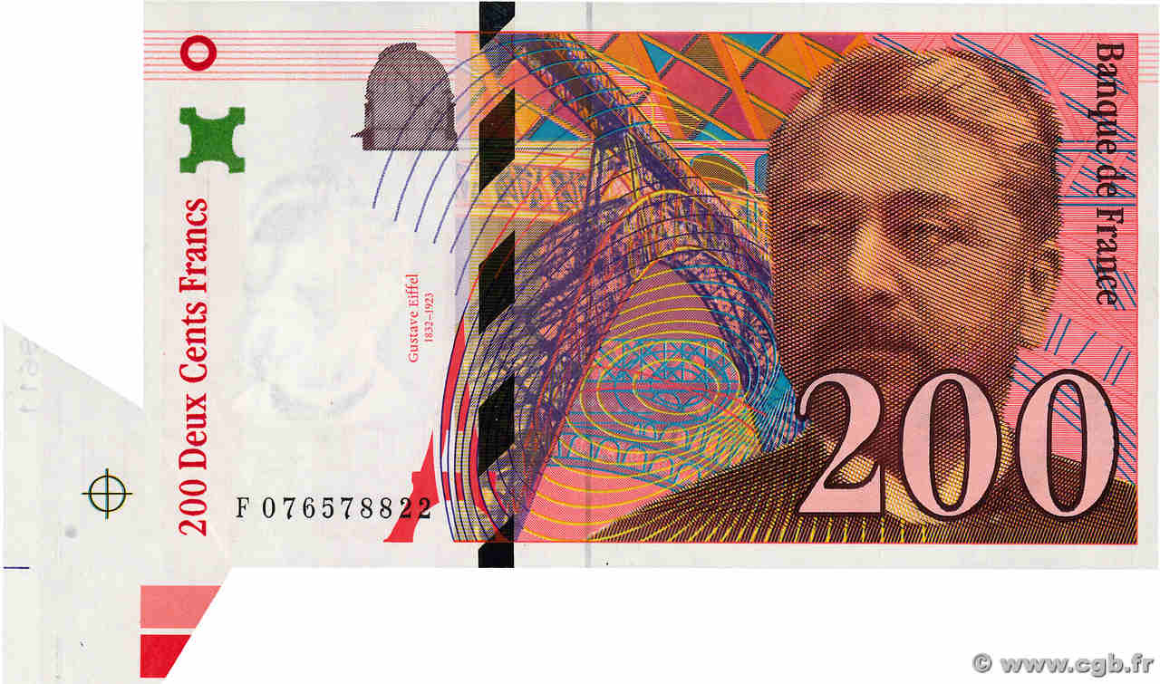 200 Francs EIFFEL Fauté FRANCE  1999 F.75.05 AU