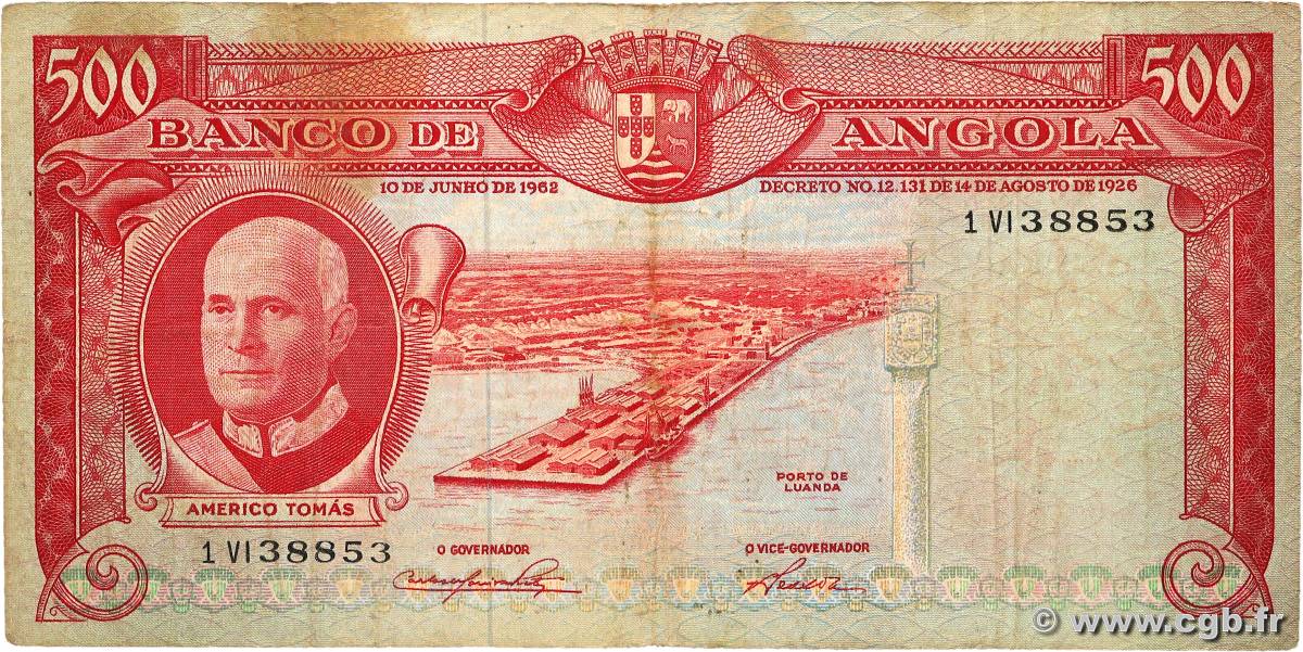 500 Escudos ANGOLA  1970 P.097 F-