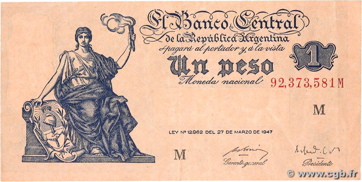 1 Peso ARGENTINE  1948 P.257 TTB+