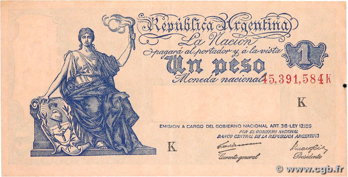 1 Peso ARGENTINE  1935 P.251d TTB
