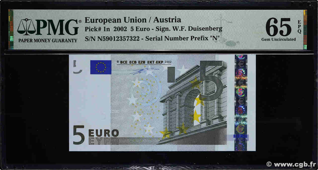 5 Euro EUROPA  2002 P.01n UNC
