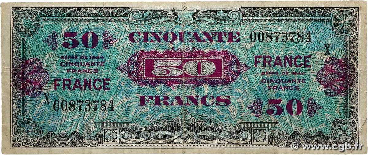 50 Francs FRANCE FRANCE  1945 VF.24.04 TB