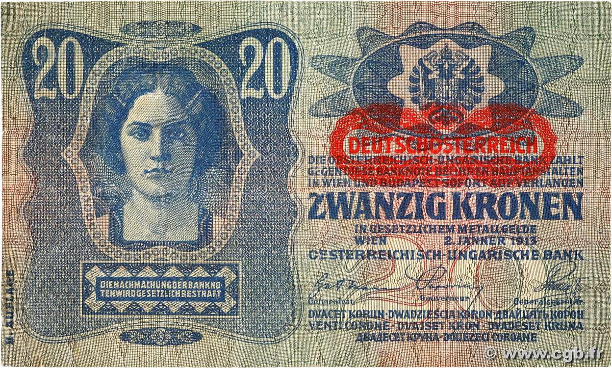 20 Kronen AUSTRIA  1919 P.053 BC